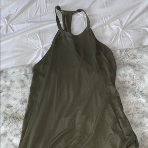 ARMY GREEN SPAGHETTI STRAP TANK TOP